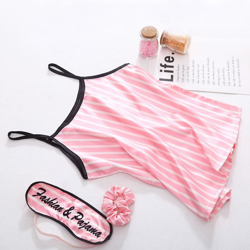 Set Đồ Ngủ Sọc Mùa Hè Xinh Xắn Dành Cho Nữ