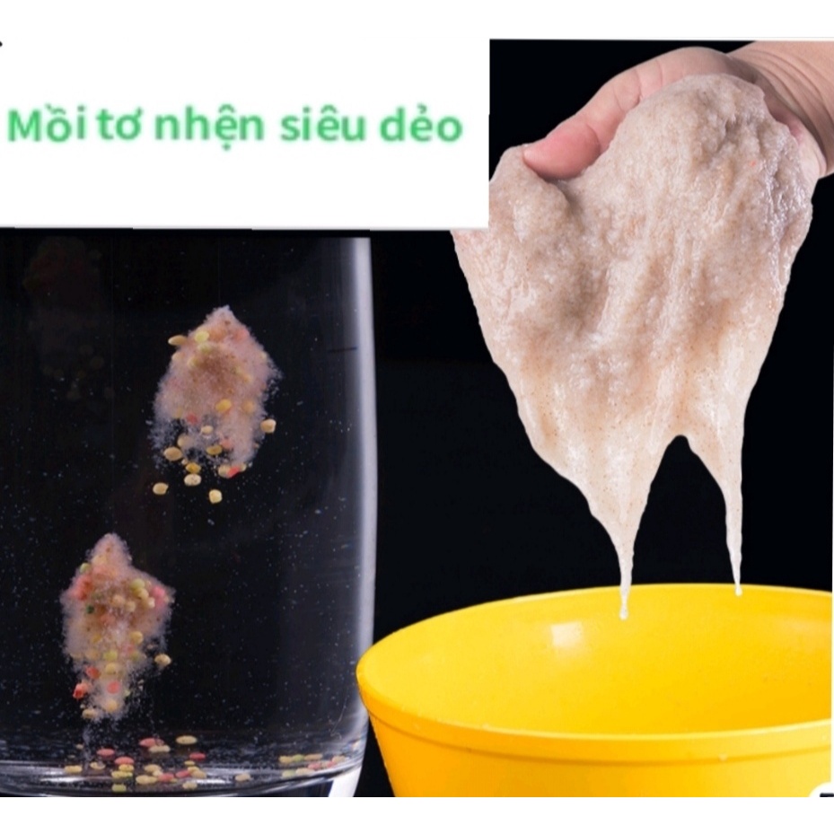 mồi bột tơ nhện mồi câu cá usa siêu dẻo
