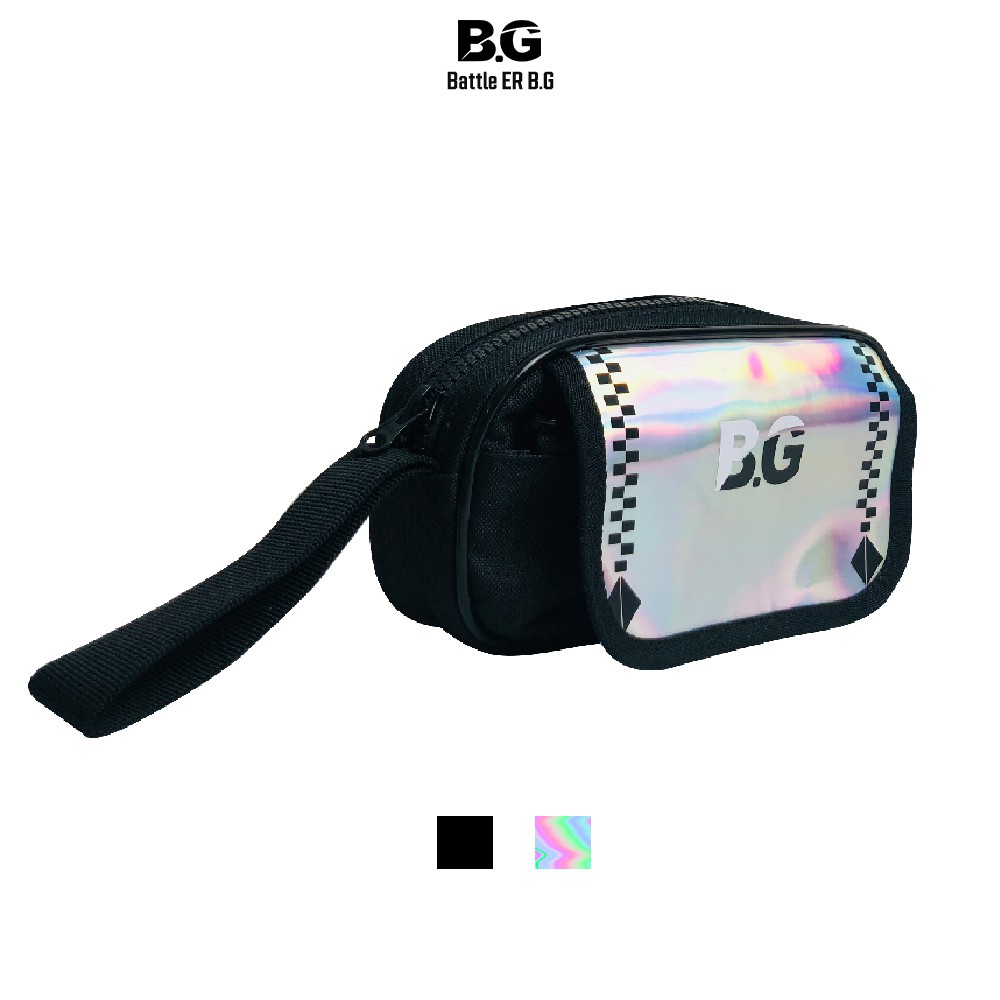 Bóp đi học BATTLE ER B.G mẫu x001 Hologram mediumpurple Unisex Streetstyle