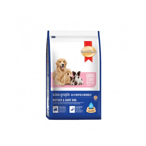 Smartheart Mother & Baby Dog - Thức ăn cho chó mẹ đang mang thai và đang cho con bú, chó con tập ăn gói 2.6kg - Thái Lan