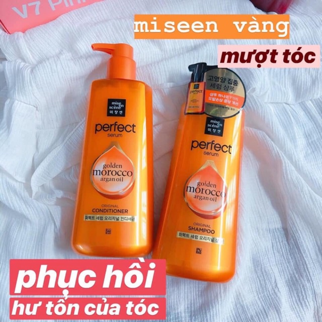 Dầu Xả Phục Hồi Hư Tổn Miseen Perfect Serum Conditioner 680ml Cam