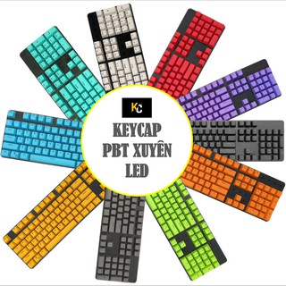[ABULM 1] Keycap PBT doubleshot xuyên led cực đẹp 104 keys ( tặng kèm kepuller )