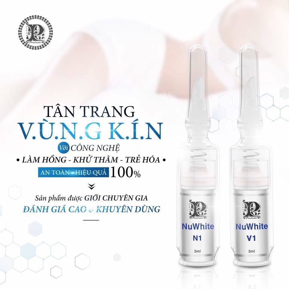 Kem làm hồng nhũ hoa Nuwhite N1 Mibiti Prudente, trắng hồng rạng rỡ( Lọ 5ml )