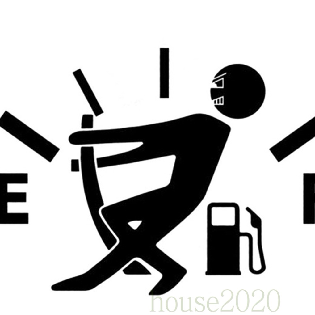 Hình dán trang trí bình xăng xe hơi kiểu dáng độc đáo