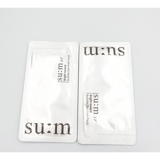 Gói Mặt nạ Sủi Bọt Thải Độc Dưỡng Trắng Da Su:m37 4,5ml (trắng)
