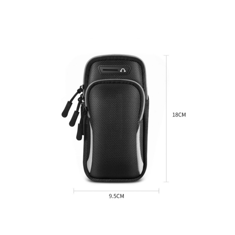 Túi đựng điện thoại chạy bộ đeo tay chạy bộ size lớn vải dù chống nước SM7