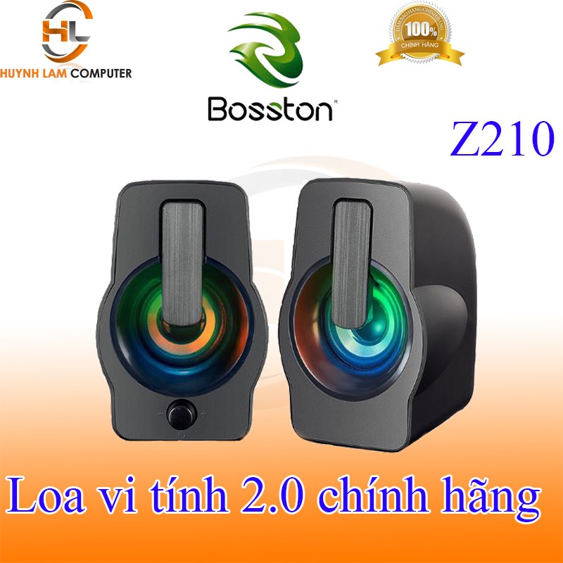 Loa vi tính 2.0 Bosston Z210 Led RGB âm thanh nghe rất hay