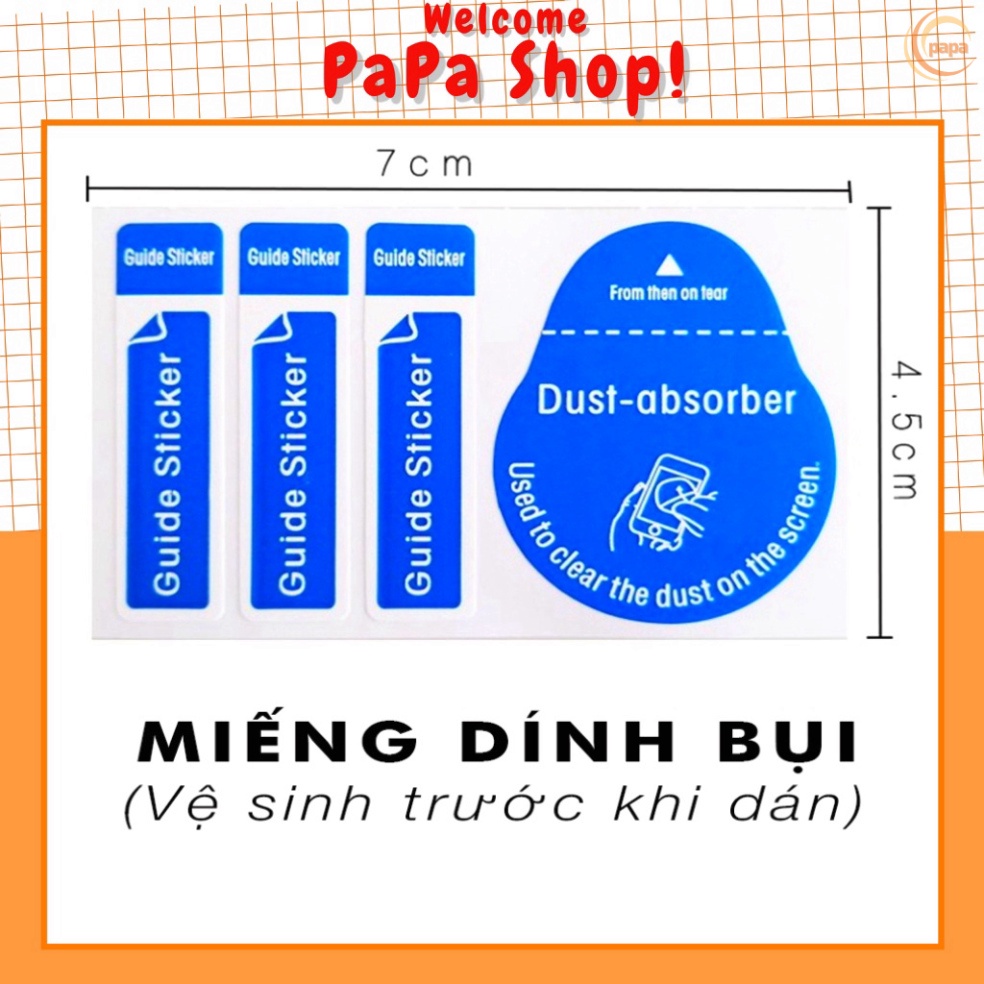 Miếng dính bụi màn hình lấy bụi thoại khi dán kính cường lực điện thoại [PP]