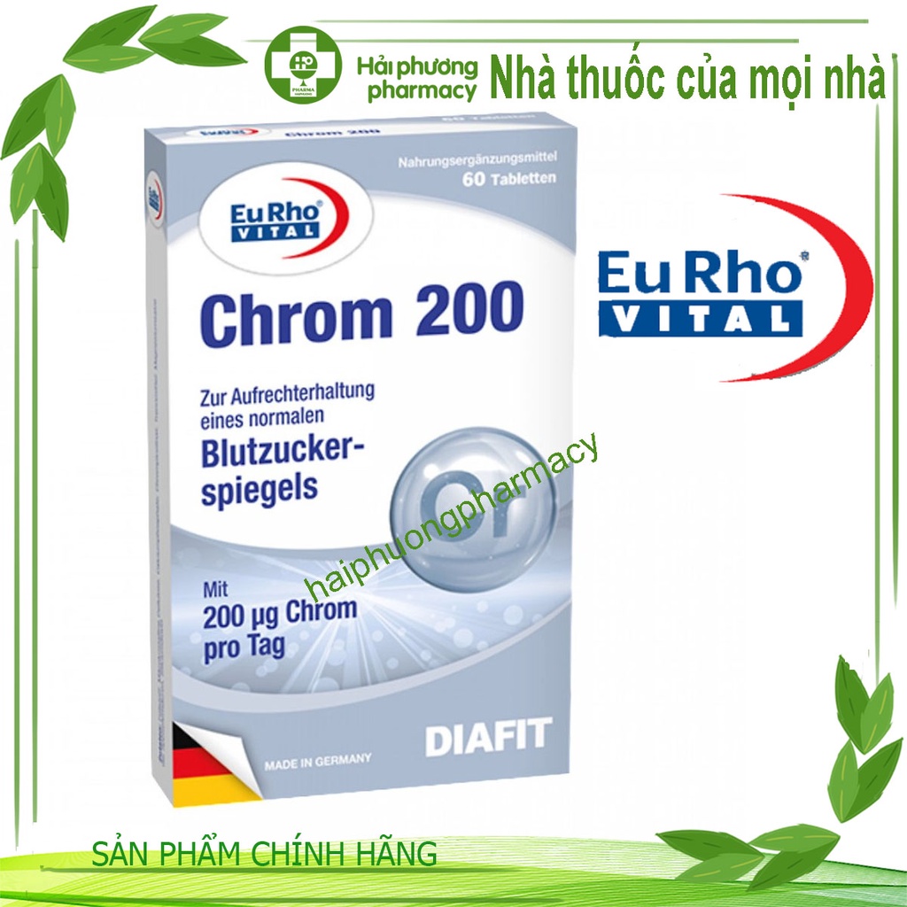 Chrom 200 - Hỗ trợ kiểm soát lượng đường trong máu