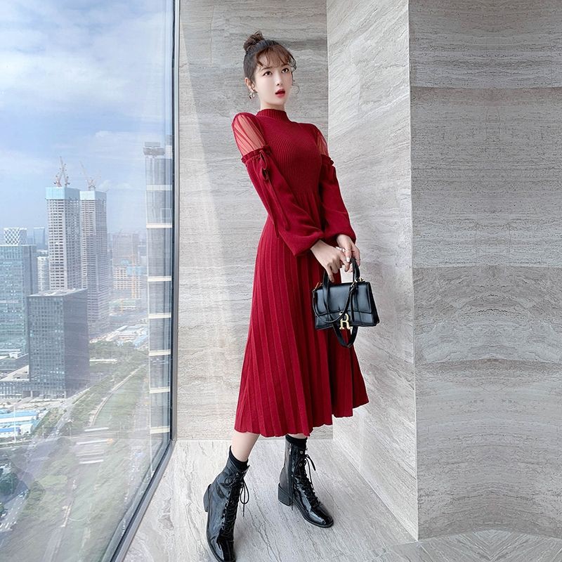 ĐẦM DÁNG SUÔNG TAY DÀI HOT HIT