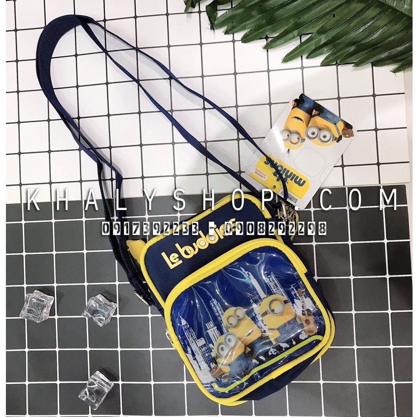 Túi đeo chéo hình Minions cute cho các bé - (Thái Lan) - (13x5x16cm) - B210075
