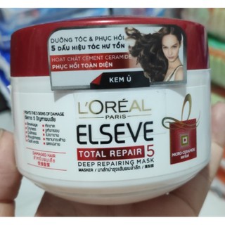 Date 03 /23 Kem ủ phục hồi tóc hư tổn L'Oreal Paris Elseve Total Repair 5 Repairing Mask 200ml