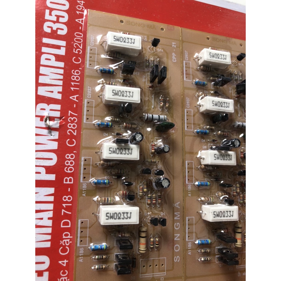 BO MẠCH AMPLY CÔNG SUẤT 8 SÒ 350W - SONG MÃ