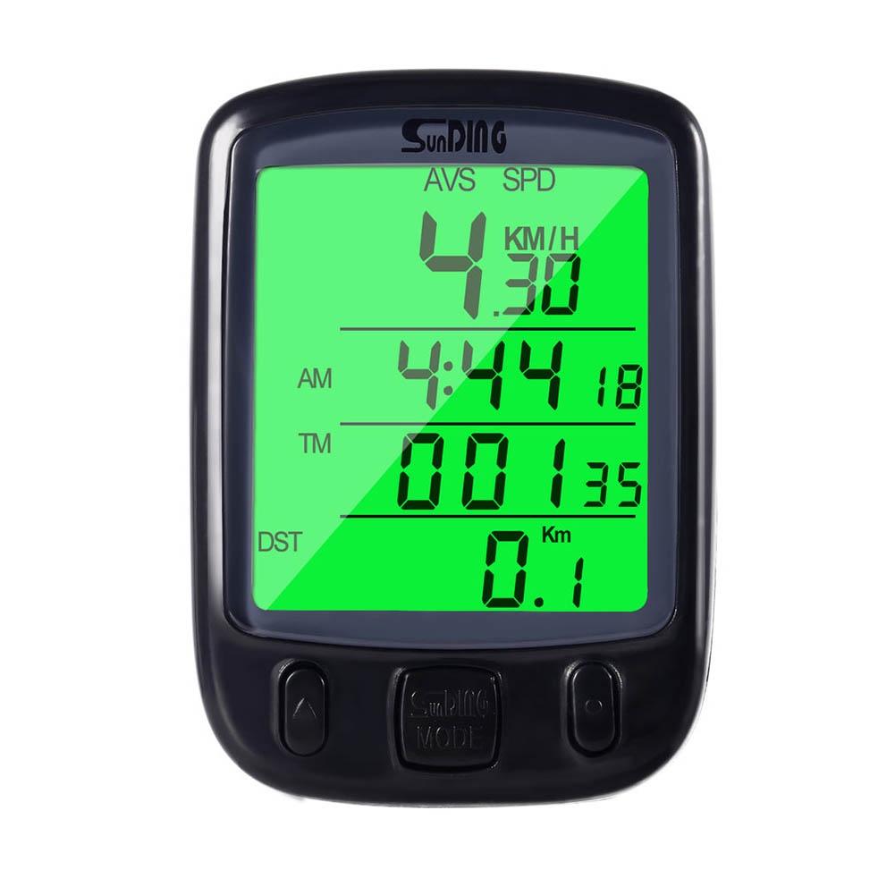Bộ đồng hồ đo tốc độ xe đạp có màn hình LCD chống thấm nước tiện dụng khi đạp xe kèm phụ kiện