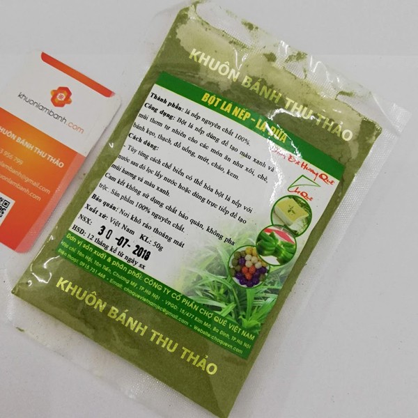 Bột lá dứa (lá nếp) tạo màu xanh 50g