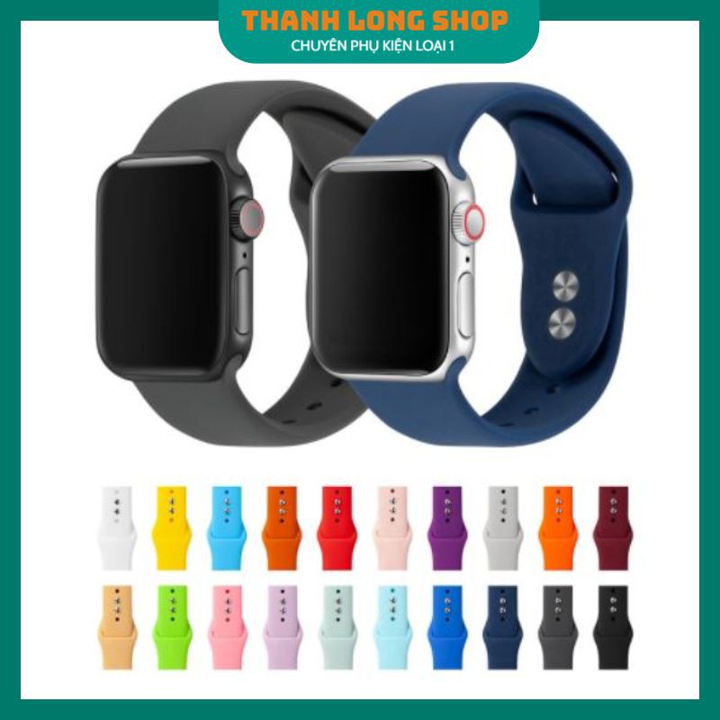 Dây apple watch ❤️𝐅𝐑𝐄𝐄𝐒𝐇𝐈𝐏❤️ Dây Đồng Hồ Apple Watch Sport Band Cao Su Series 5|4|3|2|1[Hàng loại 1]