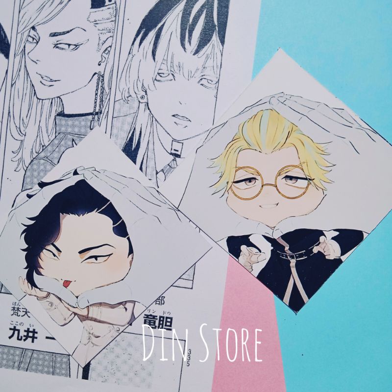 Card Tokyo Revengers Chibi - 12 card nhân vật Tokyo Revengers cute thẻ Tokyo Revengers