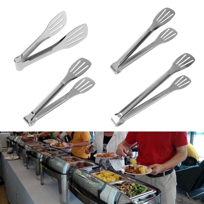 Kẹp gắp thức ăn bằng thép không gỉ tiện dụng