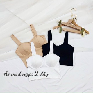 Áo 2 dây mod ngực vải borip