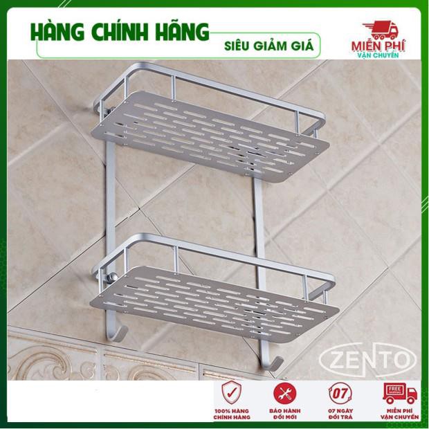 Kệ Nhà Tắm 2 Tầng Hợp Kim Nhôm Tiết Kiệm Không Gian Kệ Để Đồ Tiện Dụng Chắc Chắn