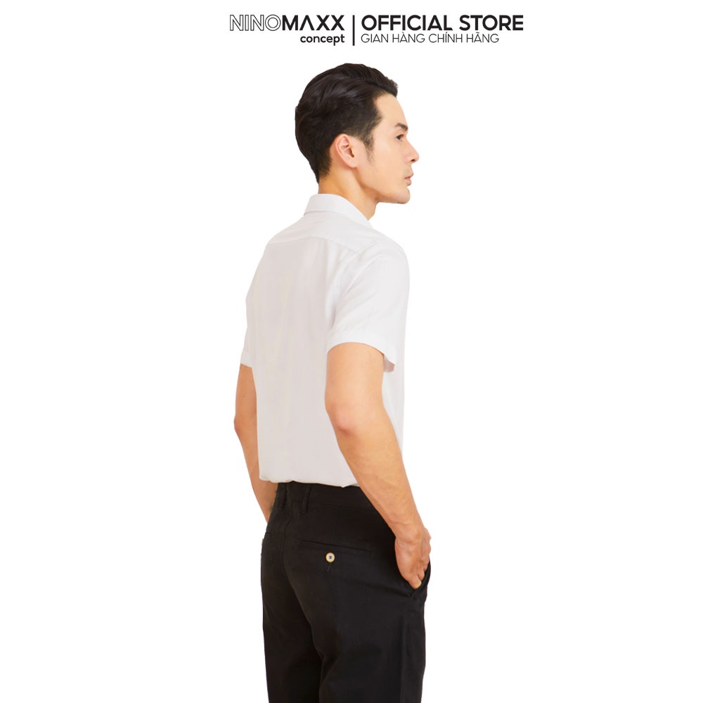 N&amp;M CLUB Áo Sơ Mi NamTay Ngắn chất liệu vải sợi tre Bamboo 2104018