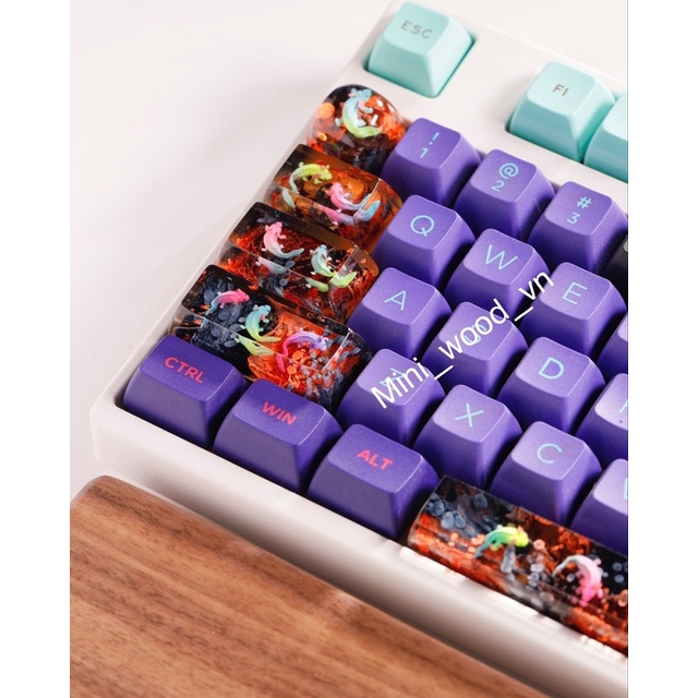 Nút bàn phím cơ kì giông mexico.Keycap resin mexico salamander.Keycap artisan