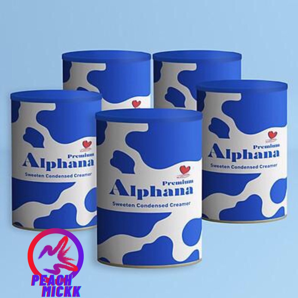 COMBO 5 LON SỮA ĐẶC CÓ ĐƯỜNG NHẬP KHẨU MALAY Premium ALPHANA_1kg_- COMBO 5 LON