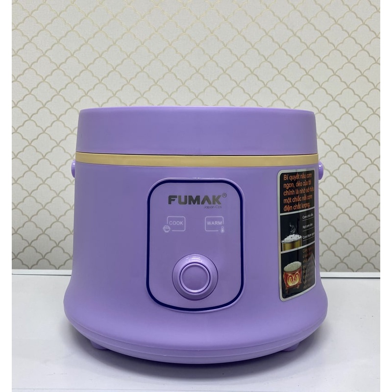 Nồi cơm điện Fumak Japan 1.2L, 2 màu lựa chọn, bảo hành 12 tháng