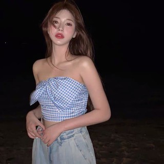 [ Có Sẵn ] Áo Quây Nơ Xanh
