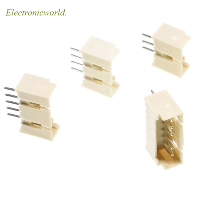 Set 50 đầu nối Micro Jst 1.25mm 2p 3p 4p 5p 6p 7p 8p 10p tùy chọn cho bảng mạch PCB
