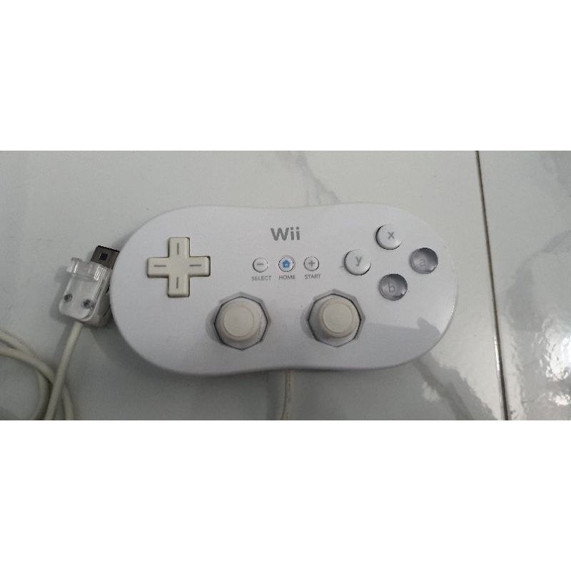 Tay cầm điều khiển Wii Classic trắng chính hãng Nintendo