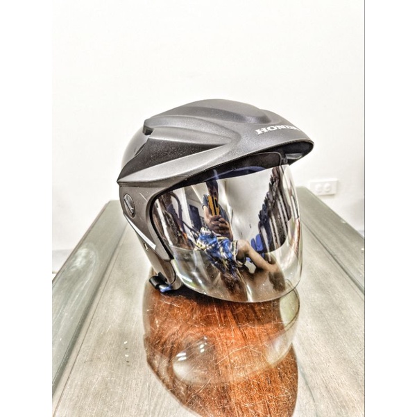 Mũ bảo hiểm xe máy Honda 3/4 nón bảo hiểm 3 4 có kính chắn gió an toàn