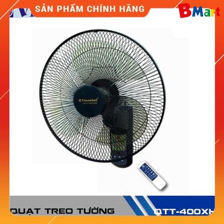 Quạt treo tường Điện cơ Thống Nhất QTT 400-XHĐ (có điều khiển) , Hàng chính hãng - bảo hành 12 tháng  - BM
