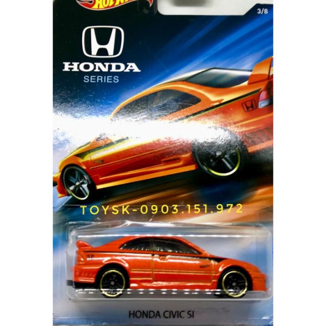 Xe Hotwheels Honda Civic Si 2001 (hàng độc quyền siêu thị Walmart)