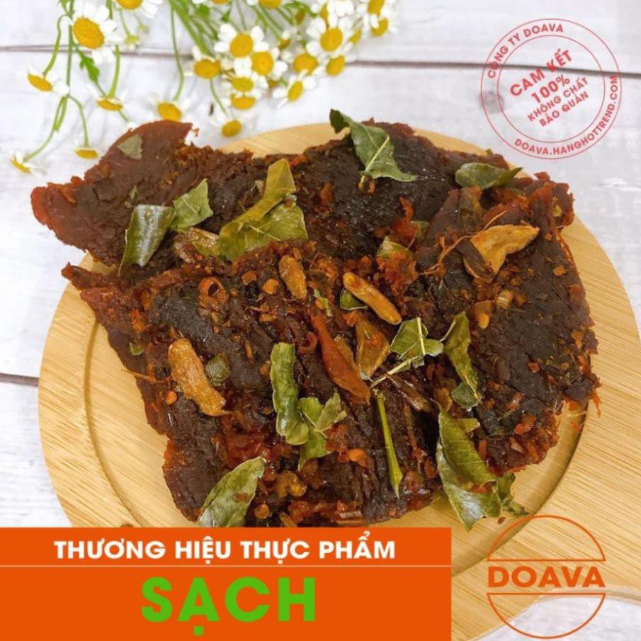 [Handmade]  Khô bò miếng đập dập mềm lá chanh 250gr - Khô Bò Nhà Làm Cực Sạch Và Ngon - DAV002