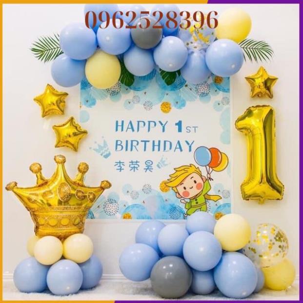 { Nhiều Mẫu } Sét Bóng Kèm Banner Trang Trí Sinh Nhật