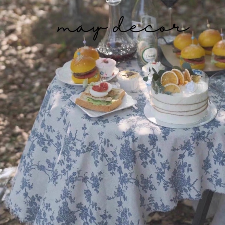 Thảm picnic, khăn trải bàn hoa văn vintage -Bobia.decor | BigBuy360 - bigbuy360.vn