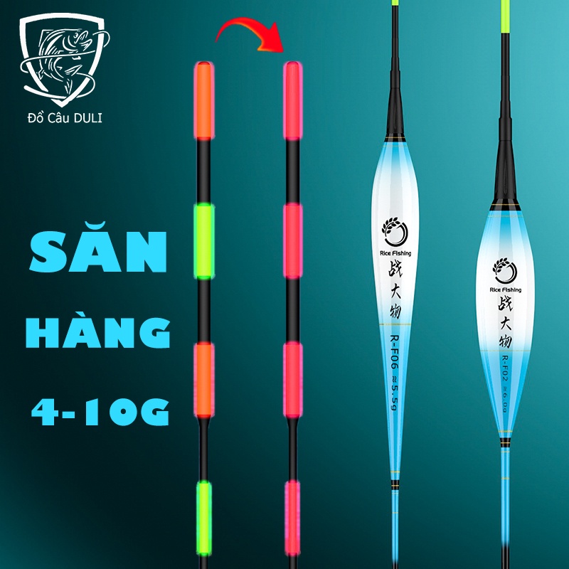 Phao Câu Đài Thông Minh Rice Fishing cảm biến trọng lực, Đổi Màu khi cá cắn siêu nhạy PC-29