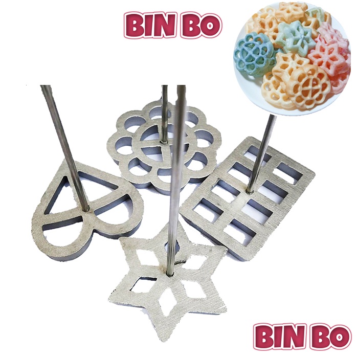Bộ 4 khuôn bánh nhúng hàng Việt Nam