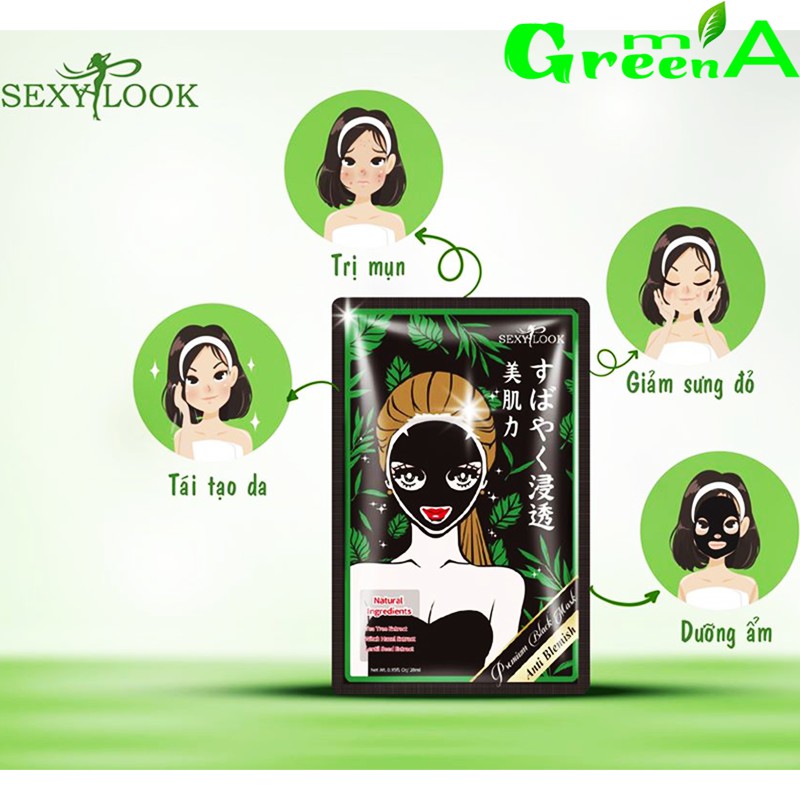 Mặt nạ tràm trà SEXYLOOK Đài Loan cho da mụn da dầu | BigBuy360 - bigbuy360.vn