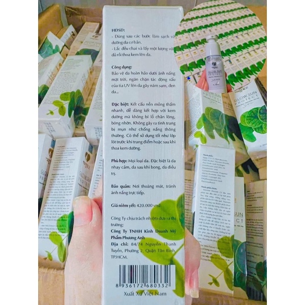 Chống Nắng Phương Anh -Chống Nắng Căng Bóng Mịn Nhẹ Yody White Phương anh