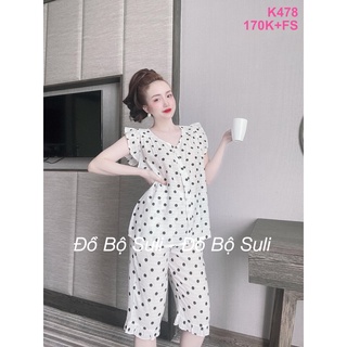 Đồ Bộ Lụa Nhật Lửng Nhiều Kiểu Họa Tiết - Đồ Bộ Suli