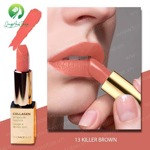 Son mịn như nhung Collagen Ampoule Lipstick 3.5g Hàn Quốc