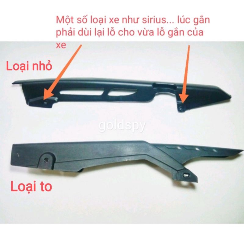 Chắn xích nhựa xe máy - Cacte nhựa chế cho mọi loại xe