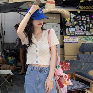 Áo len dệt kim cúc hoa