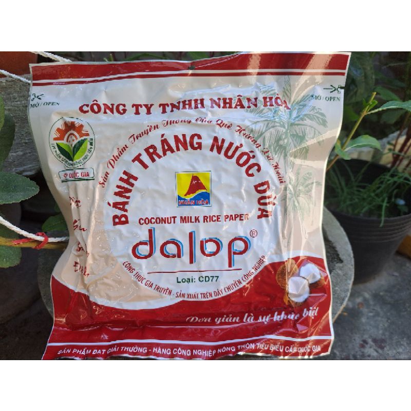 Bánh tráng DALOP nước dừa  Bình Định