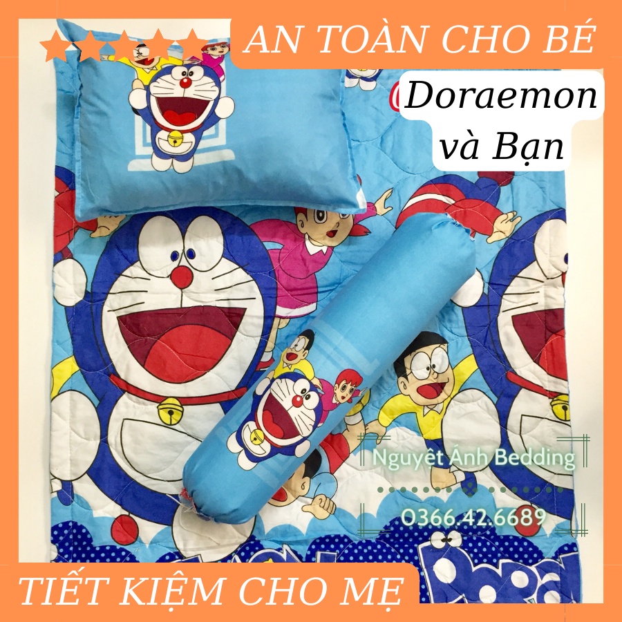 Trọn Bộ Chăn Gối Cho Bé 5 món Mẫu Khủng long hàn | set mền kèm gối trẻ mầm non , có chọn mẫu