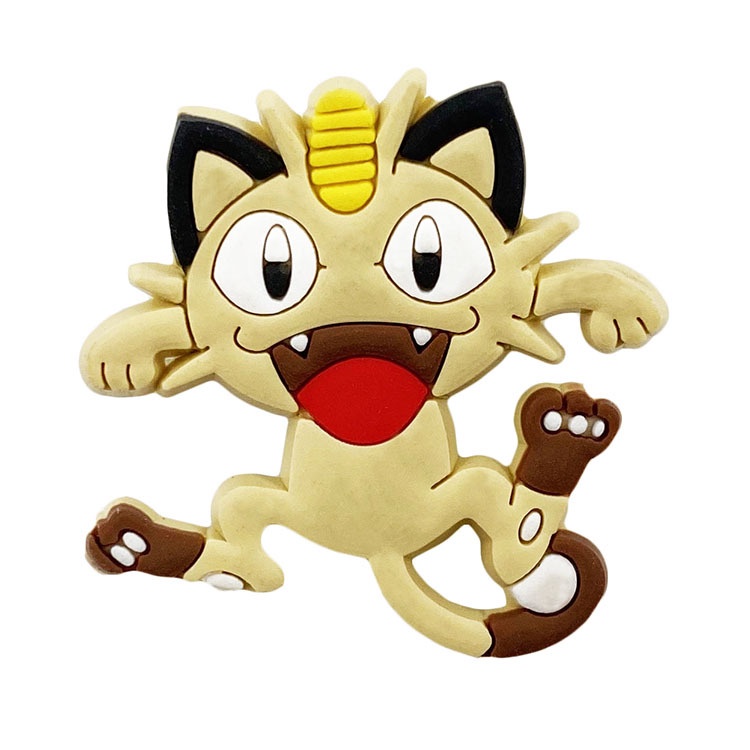 Nút Gắn Dép Jibbitz, Sticker Nhựa Mềm PVC Hình Pokemon