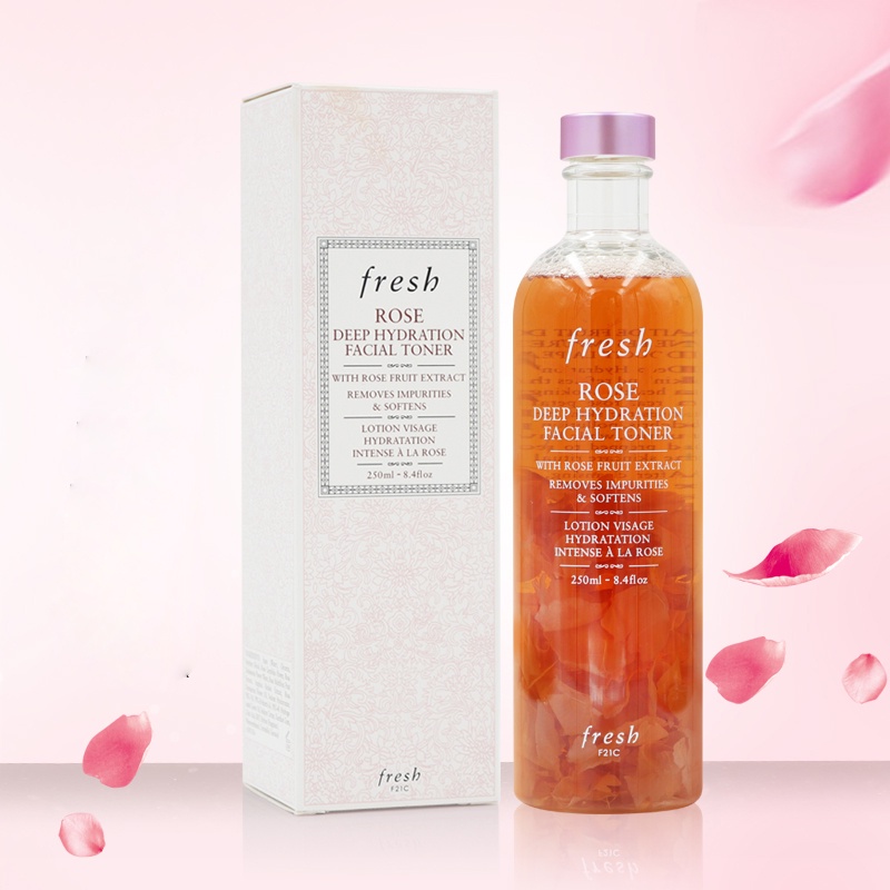 Nước Cân Bằng Da Giữ Ẩm Chuyên Sâu - Fresh Rose Deep Hydration Facial Toner