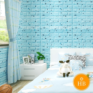 Xốp dán tường 3D cao cấp cách âm cách nhiệt thích hợp trang trí cho phòng trẻ em